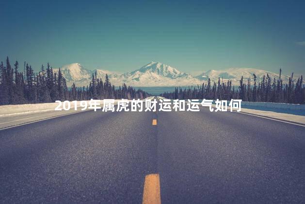 2019年属虎的财运和运气如何