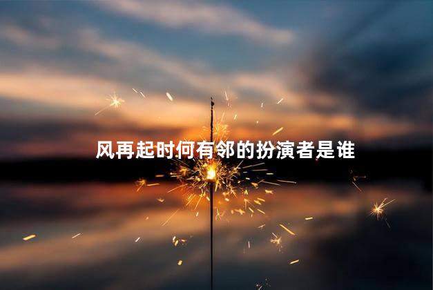 风再起时何有邻的扮演者是谁