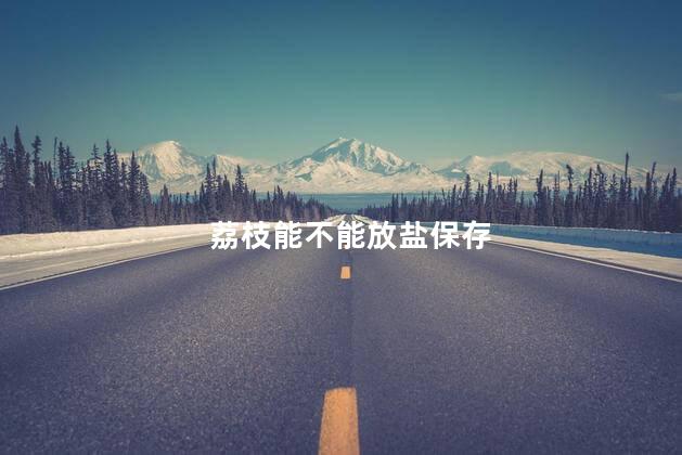 荔枝能不能放盐保存