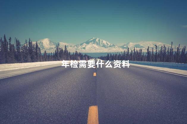 年检需要什么资料