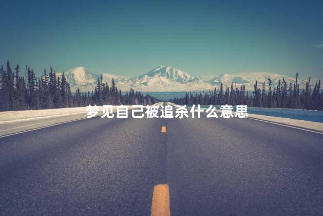 梦见自己被追杀什么意思