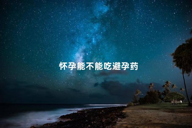 怀孕能不能吃避孕药