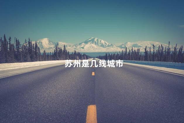 苏州是几线城市