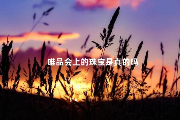 唯品会上的珠宝是真的吗