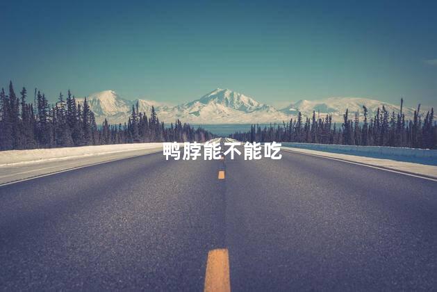 鸭脖能不能吃