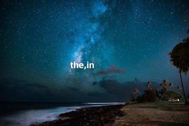 the,in