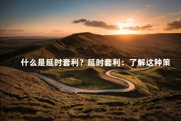 什么是延时套利？延时套利：了解这种策略的重要性