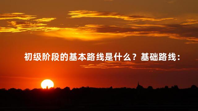 初级阶段的基本路线是什么？基础路线：初学者的进阶指南