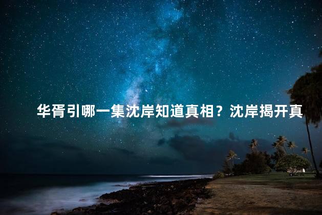 华胥引哪一集沈岸知道真相？沈岸揭开真相！华胥引第几集让他知道一切