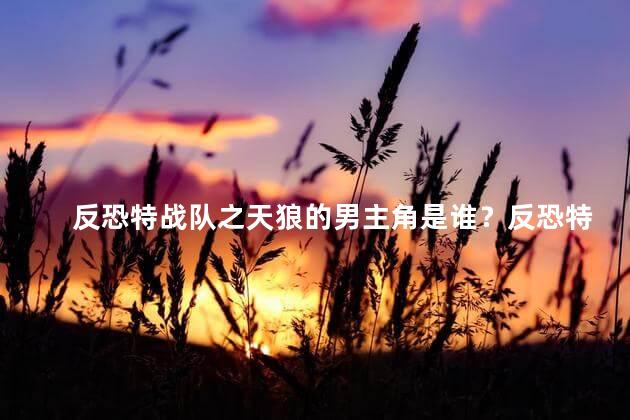 反恐特战队之天狼的男主角是谁？反恐特战队之天狼的男主角揭晓