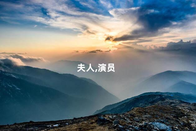 夫人,演员