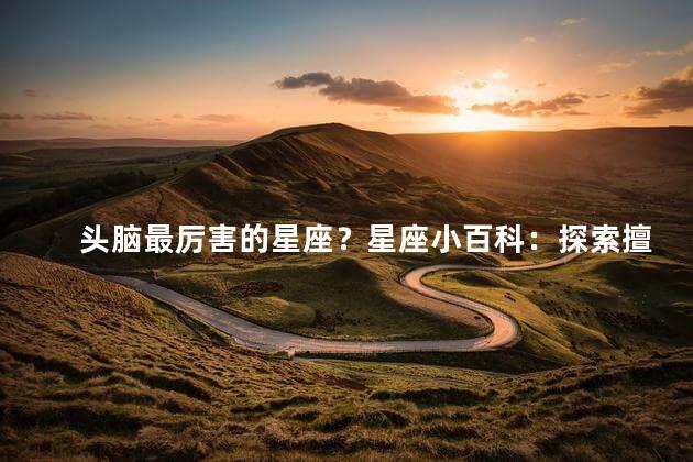头脑最厉害的星座？星座小百科：探索擅长思考的星座