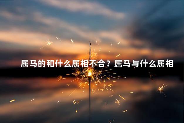 属马的和什么属相不合？属马与什么属相最不合适