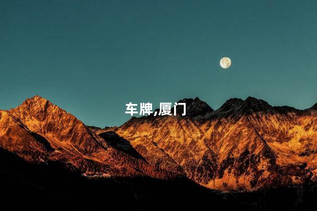 车牌,厦门