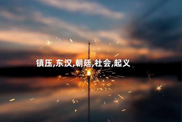 镇压,东汉,朝廷,社会,起义