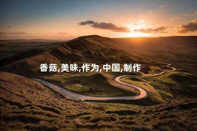 香菇,美味,作为,中国,制作